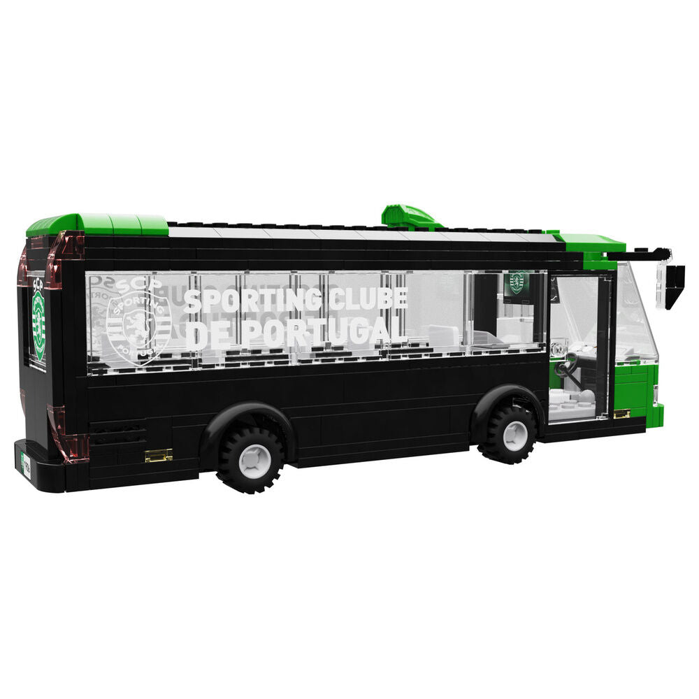 Set NEKO de autobús verde del Sporting CP con tres figuras de jugadores - 3