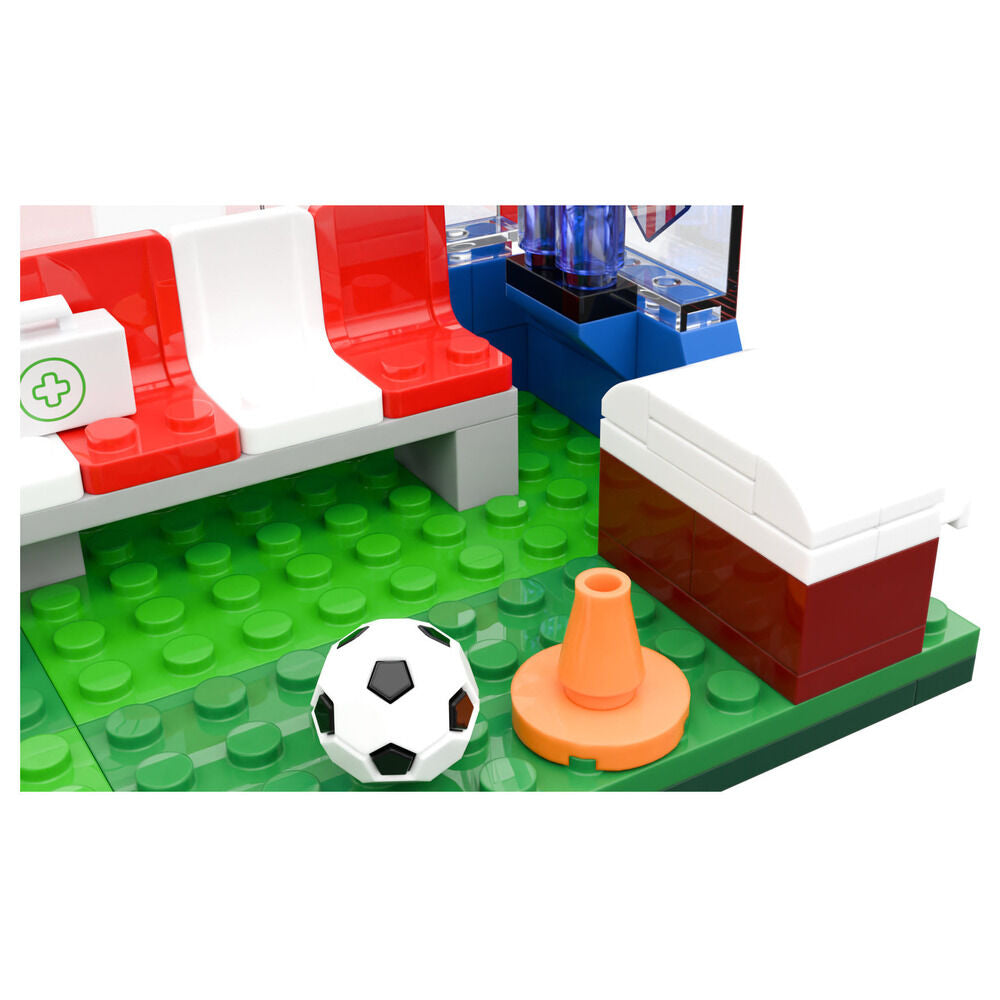 Set de construcción del banquillo del Atlético de Madrid con dos figuras - 4