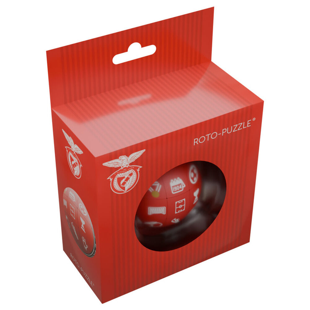 Puzzle esférico rojo del Benfica con iconos de fútbol - 5
