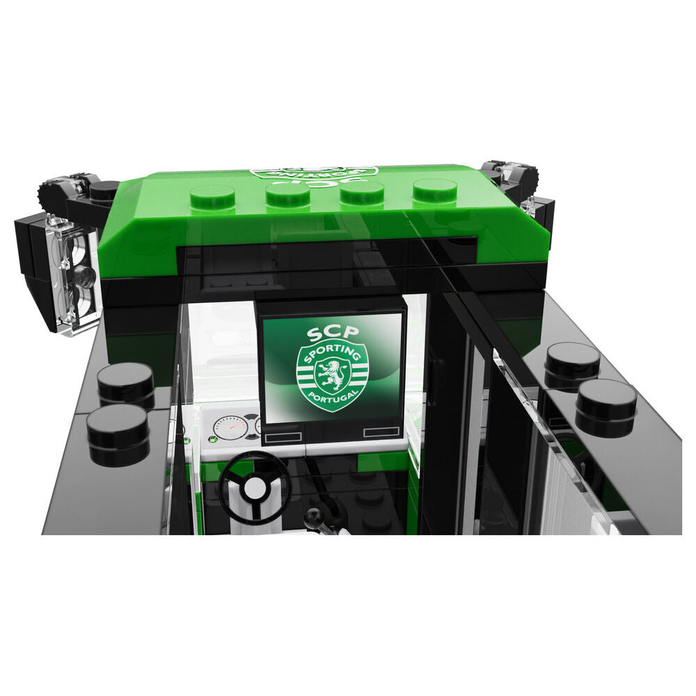 Set NEKO de autobús verde del Sporting CP con tres figuras de jugadores - 5
