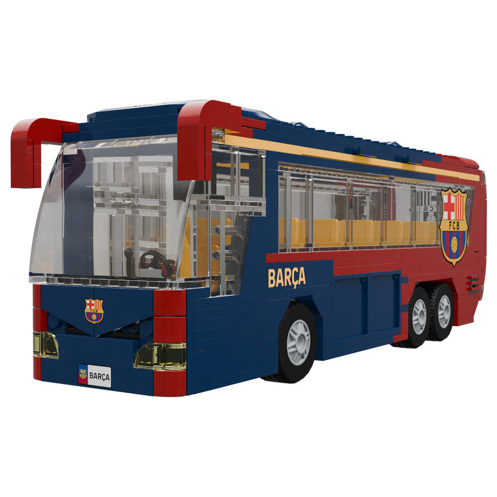 Set de construcción del autobús del FC Barcelona con tres figuras - 6