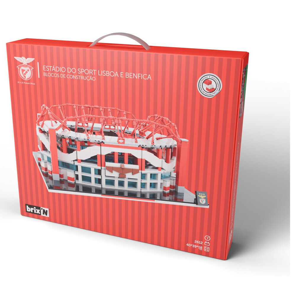 Estadio del Benfica de bloques de construcción NEKO en rojo y blanco - 6