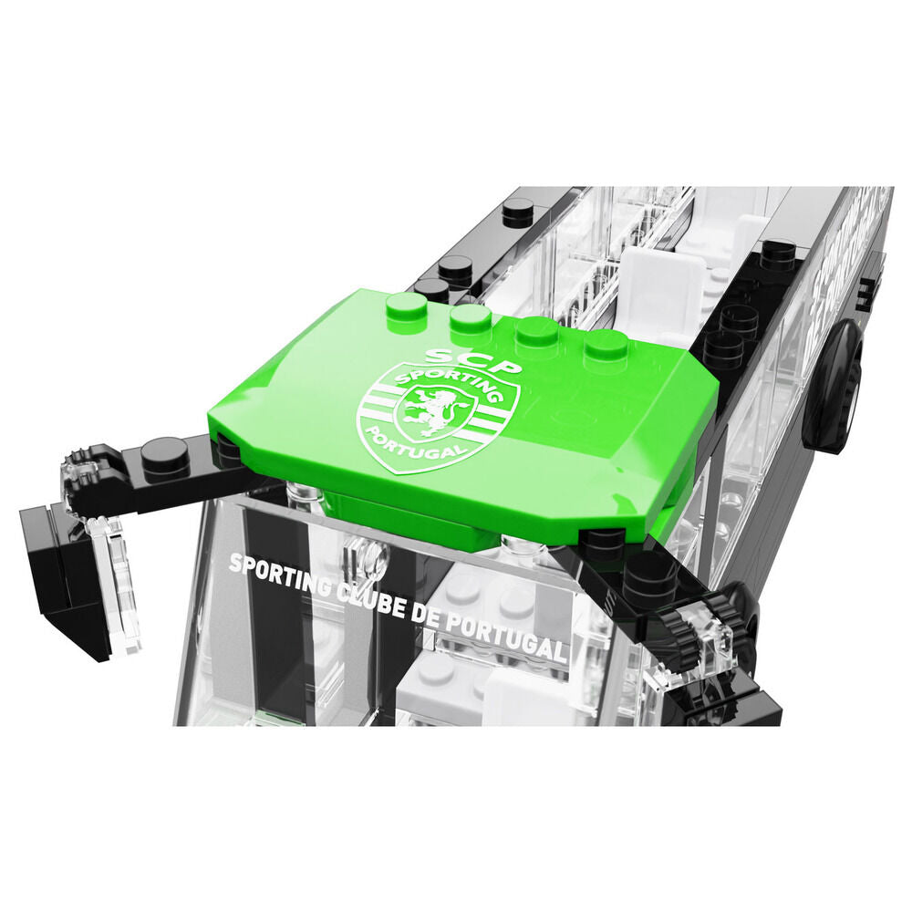 Set NEKO de autobús verde del Sporting CP con tres figuras de jugadores - 6