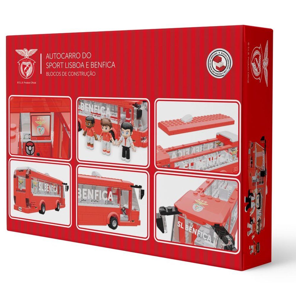Set NEKO de autobús rojo del Benfica con tres figuras - 7