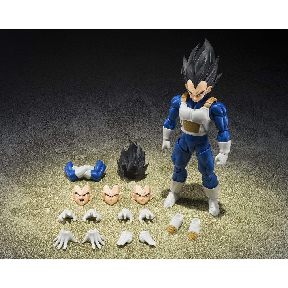 Figura articulada de Vegeta con armadura blanca y azul - 5