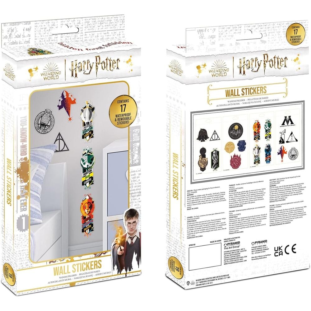 Pegatinas de pared Harry Potter PYRAMID con motivos mágicos