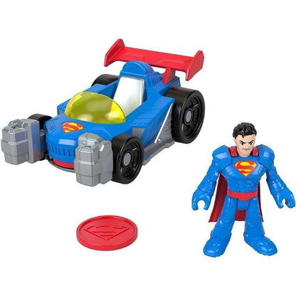 Figura DC Super Friends con coche de juguete y discos lanzadores - 3
