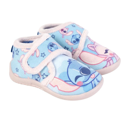 Pantuflas azules de Stitch Disney con estampado