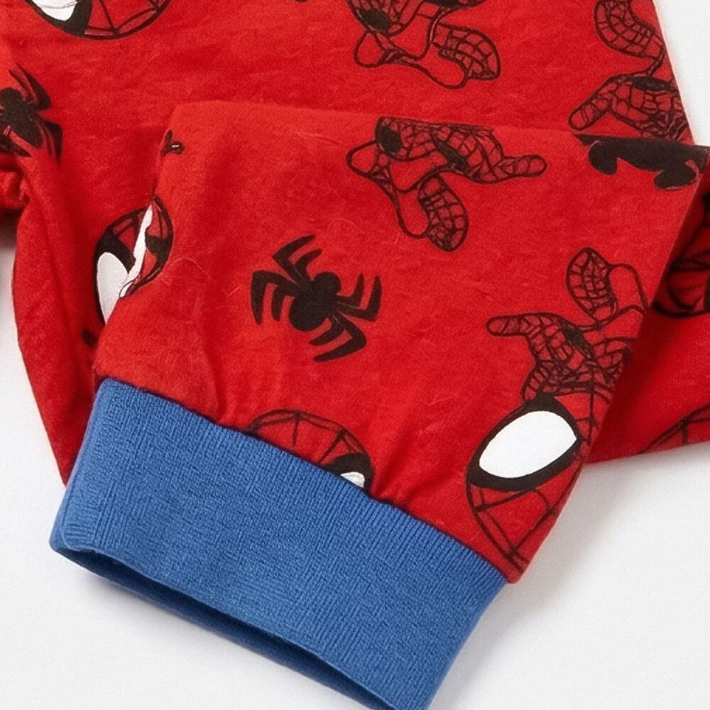 Pijama infantil Spider-Man Marvel azul y rojo de manga larga - 3