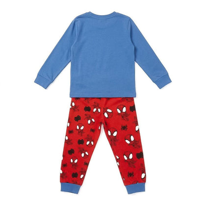 Pijama infantil Spider-Man Marvel azul y rojo de manga larga - 5