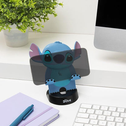 Soporte para smartphone con figura de Stitch Disney sobre base negra - 5