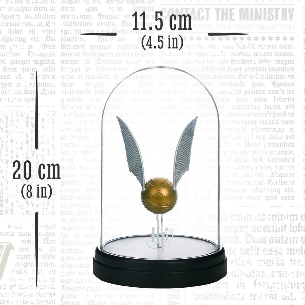 Lámpara campana Harry Potter con Snitch Dorada - 5