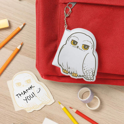 Libreta mini de peluche con diseño de Hedwig y llavero de Harry Potter - 5