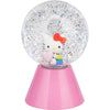 Lámpara LED de Hello Kitty con purpurina y base rosa