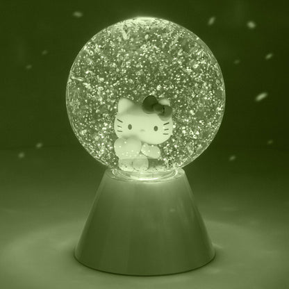 Lámpara LED de Hello Kitty con purpurina y base rosa - 12