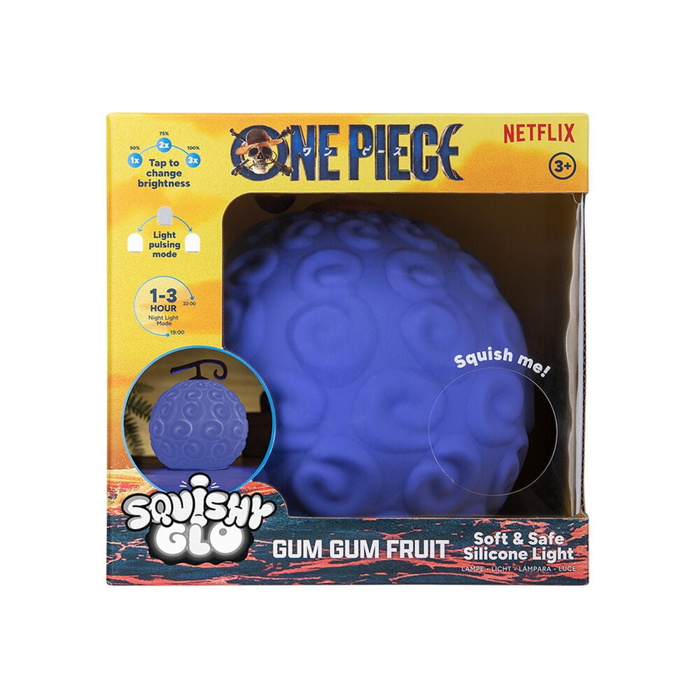 Lámpara squishy morada con forma de Fruta Gomu Gomu de One Piece - 3