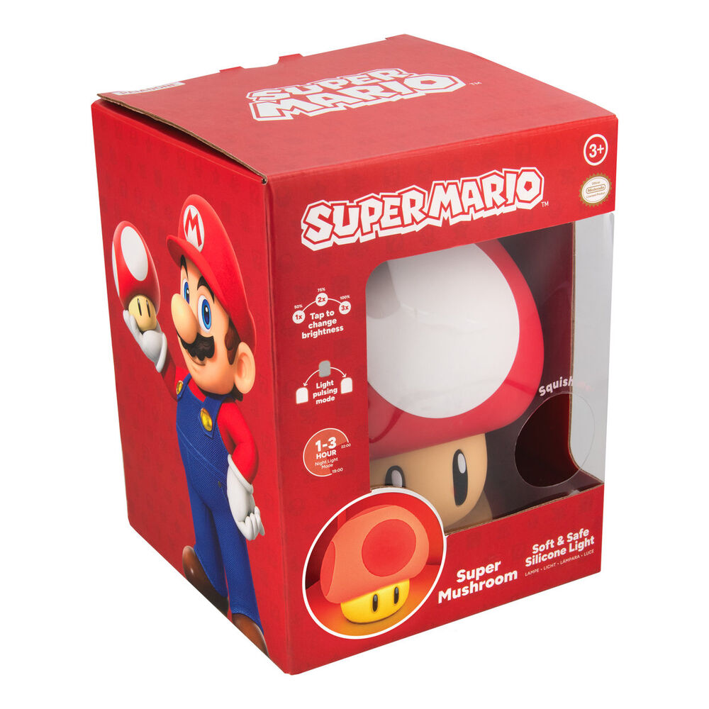 Lámpara recargable con forma de Super Champiñón de Super Mario - 3