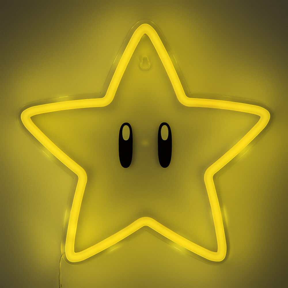 Lámpara LED de pared con forma de Super Estrella de Super Mario Bros - 3