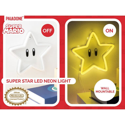 Lámpara LED de pared con forma de Super Estrella de Super Mario Bros - 6