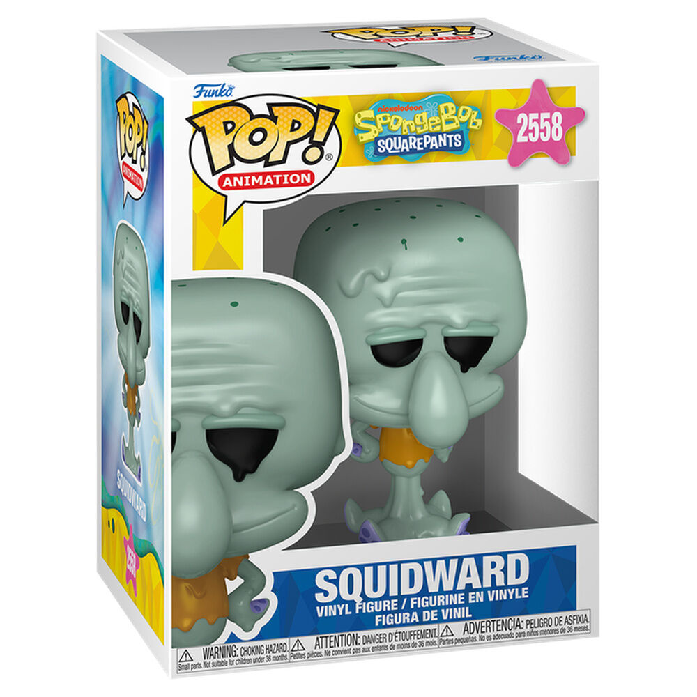 Figura Funko POP! de Squidward de Bob Esponja en caja