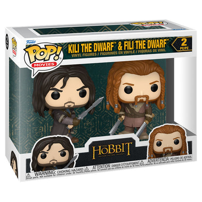 Blíster Funko POP! de The Hobbit con las figuras de Kili y Fili