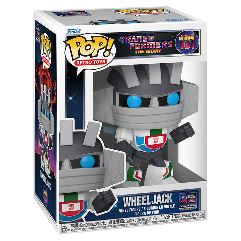 Figura Funko POP! Wheeljack de Transformers The Movie en caja