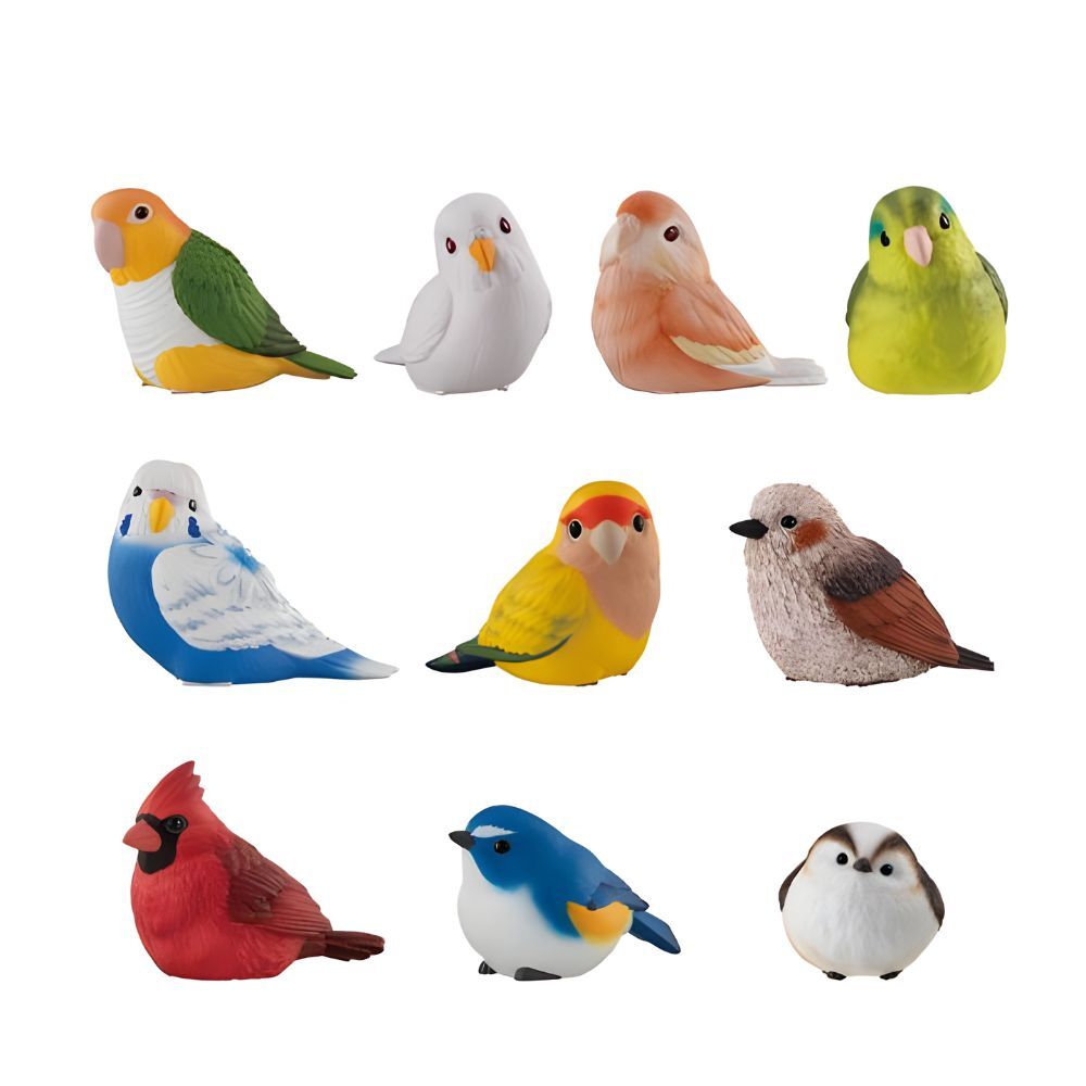 Figuras Tenori Friends de pájaros de colores