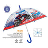 Paraguas manual PERLETTI Moto con cúpula transparente