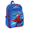 Mochila azul Spider-Man Marvel de 36 cm con bolsillo frontal
