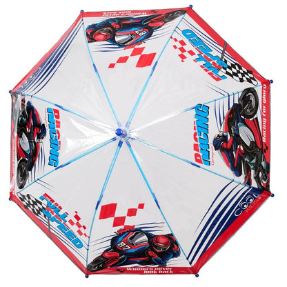 Paraguas manual PERLETTI Moto con cúpula transparente - 3