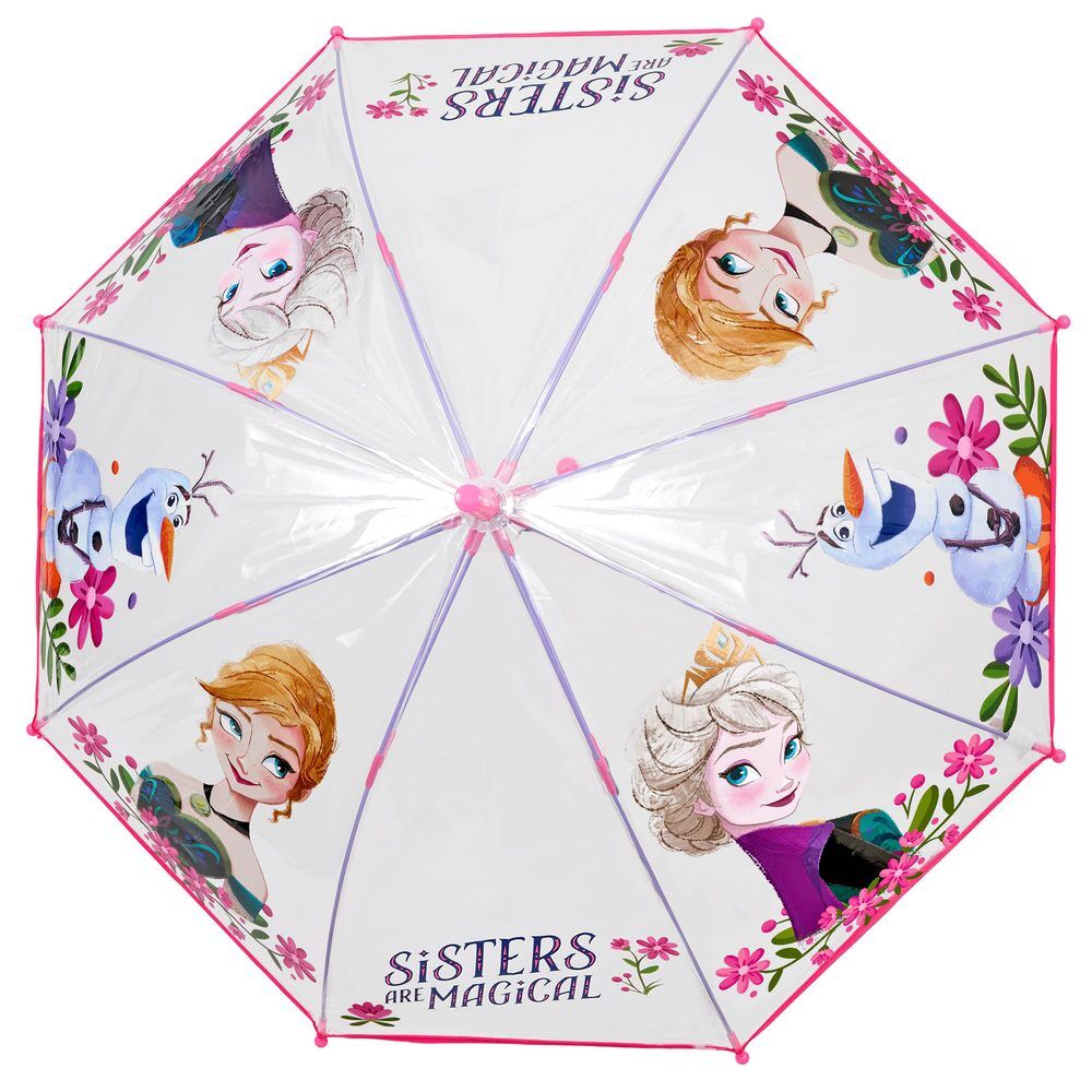 Paraguas transparente Disney Frozen con Elsa y Olaf - 3