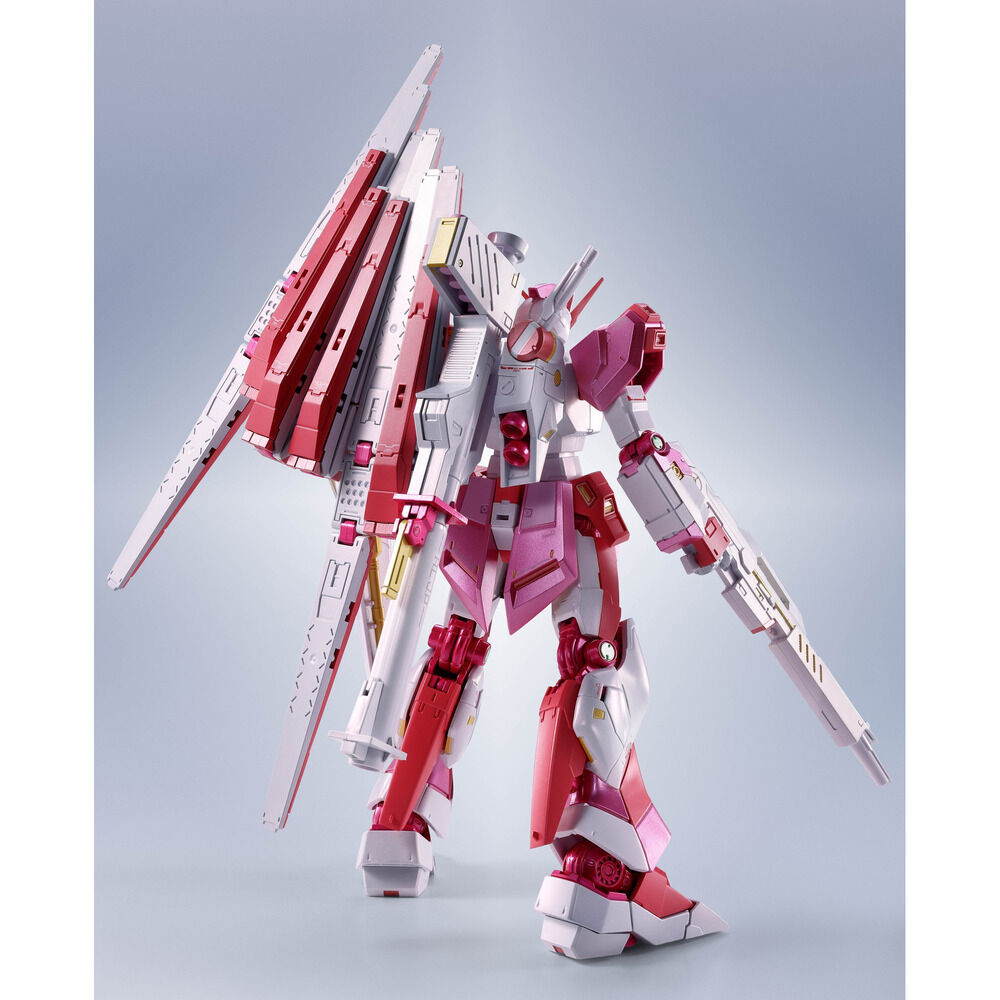 Figura Side MS Gundam Sakura Miko Ver. rosa y blanca con rifle, escudo y unidad trasera - 3