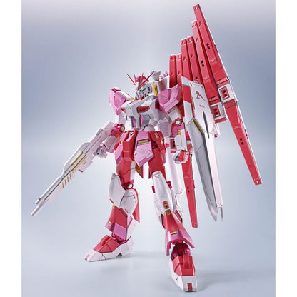 Figura Side MS Gundam Sakura Miko Ver. rosa y blanca con rifle, escudo y unidad trasera