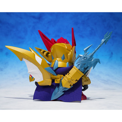 Figura Holy Dragon Knight Zero Gundam SD Gundam con armadura dorada, roja y azul - 5