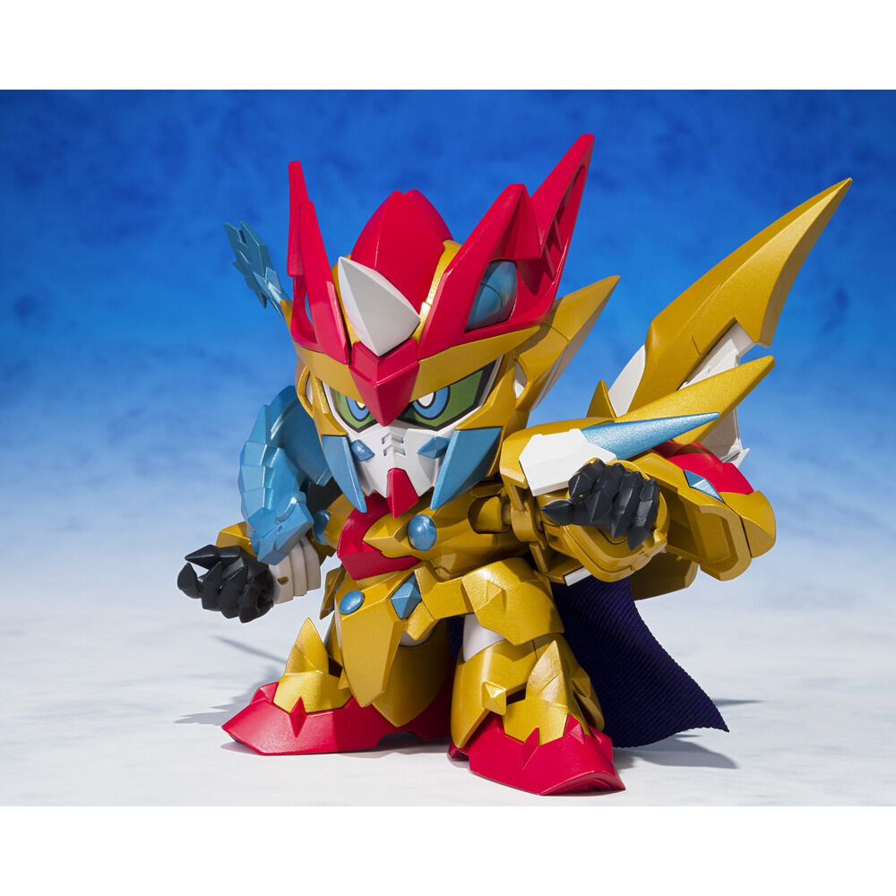 Figura Holy Dragon Knight Zero Gundam SD Gundam con armadura dorada, roja y azul - 6