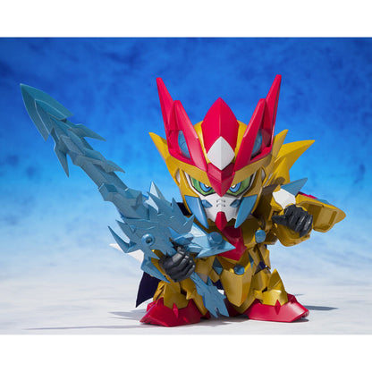 Figura Holy Dragon Knight Zero Gundam SD Gundam con armadura dorada, roja y azul - 10