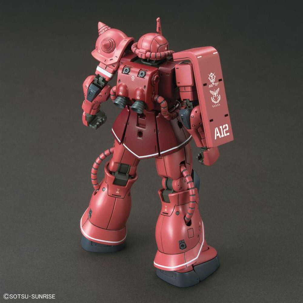 Maqueta HG 1/144 del Zaku II rojo de Char Aznable - 3