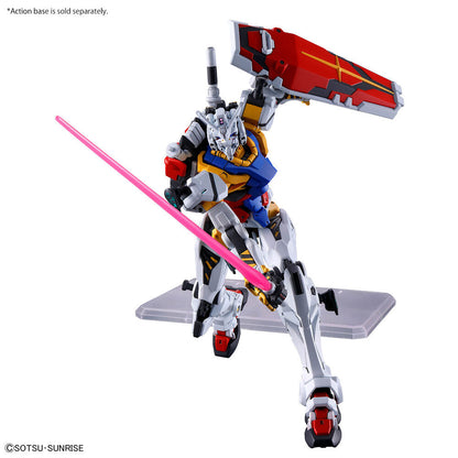 Maqueta HG 1/144 White Gundam GQuuuuuuX blanca con escudo rojo - 2
