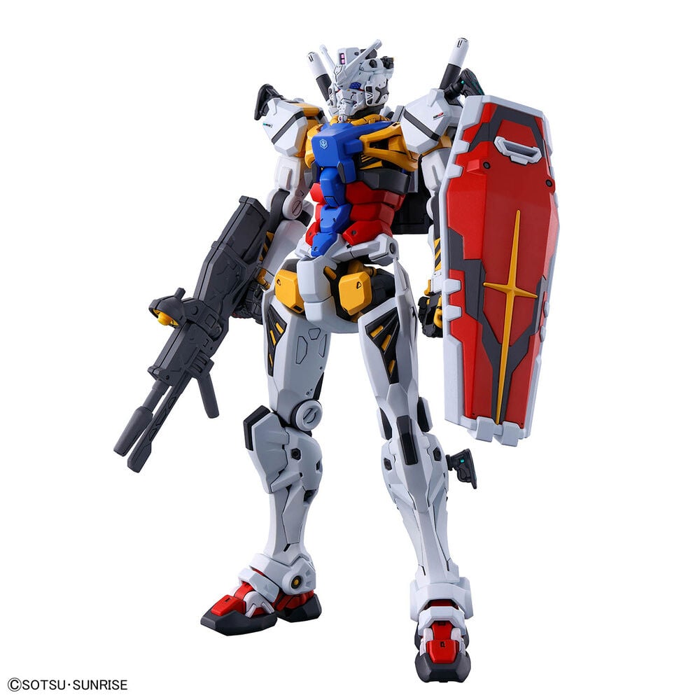 Maqueta HG 1/144 White Gundam GQuuuuuuX blanca con escudo rojo