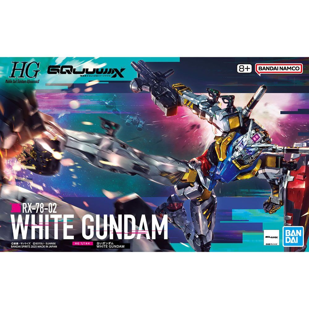 Maqueta HG 1/144 White Gundam GQuuuuuuX blanca con escudo rojo - 5