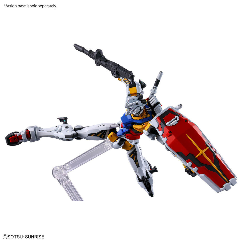 Maqueta HG 1/144 White Gundam GQuuuuuuX blanca con escudo rojo - 6