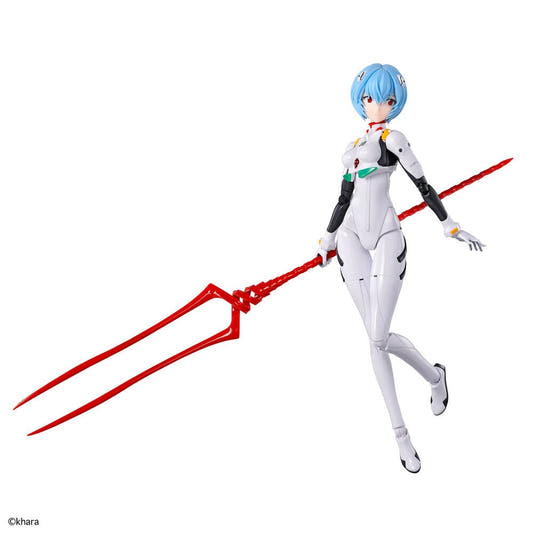 Maqueta 30MP de Rei Ayanami con Plugsuit de Evangelion y lanza roja