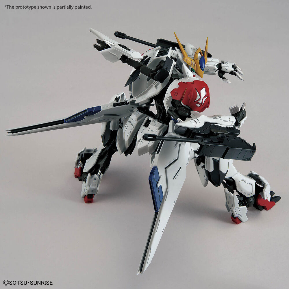 Maqueta MG 1/100 Gundam Barbatos Lupus con gran armamento - 9