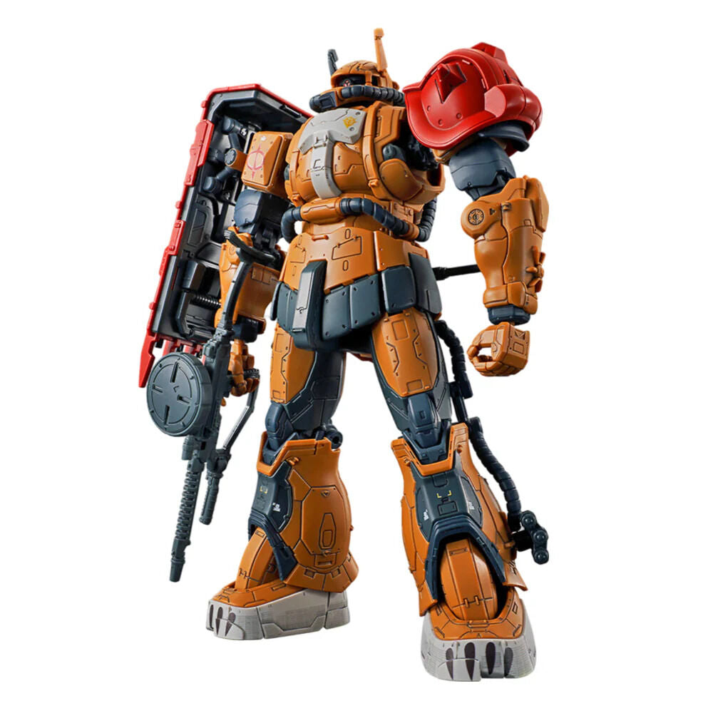 Maqueta HG 1/144 MS-06F Zaku II Type F Solari en tonos arena y rojo - 4