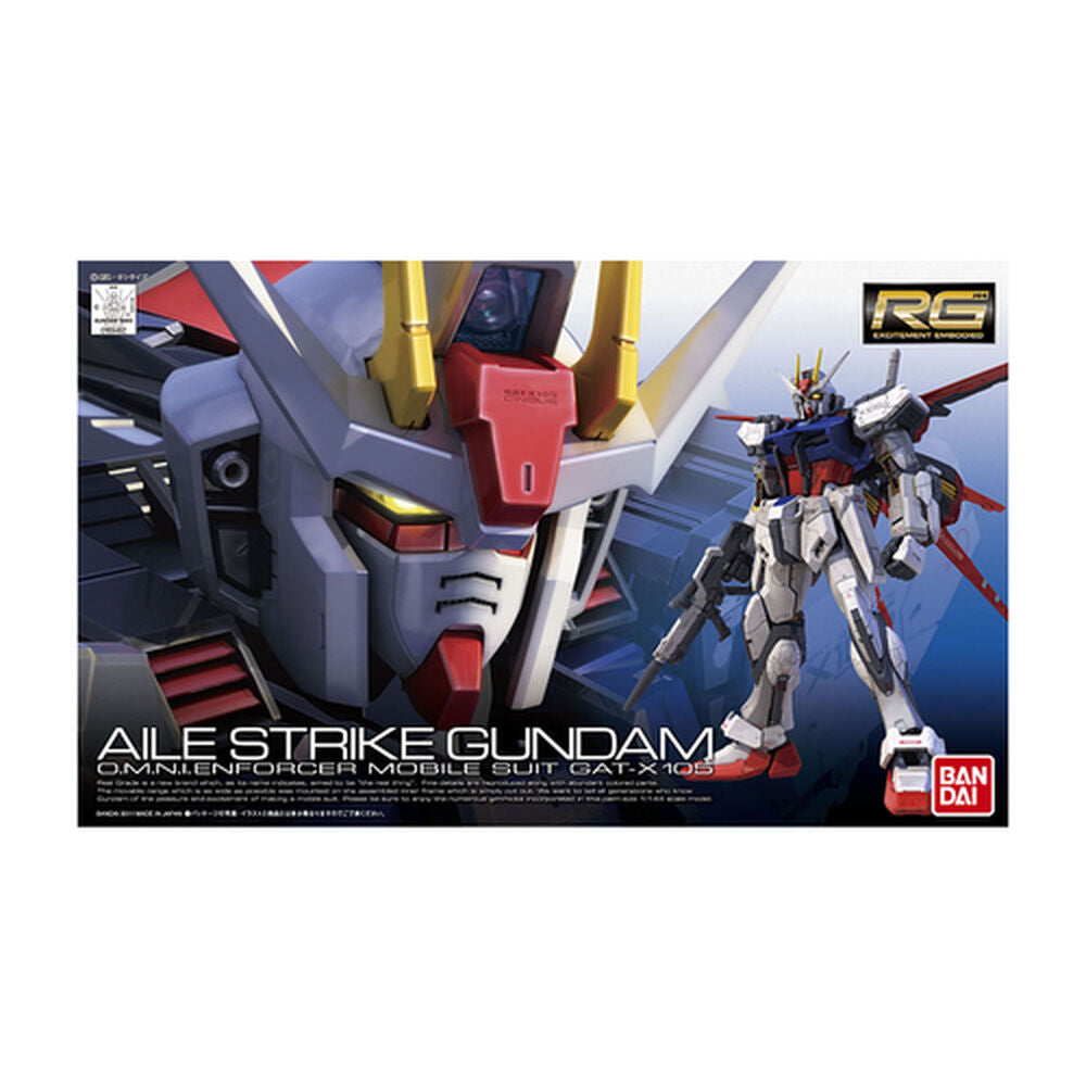 Maqueta RG 1/144 Aile Strike Gundam de BANDAI HOBBY con rifle y escudo - 3