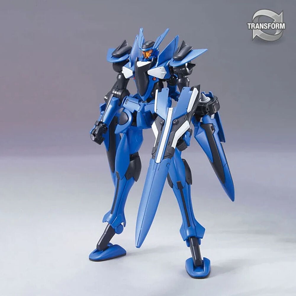 Maqueta HG 1/144 Brave Commander Test Type azul y blanca