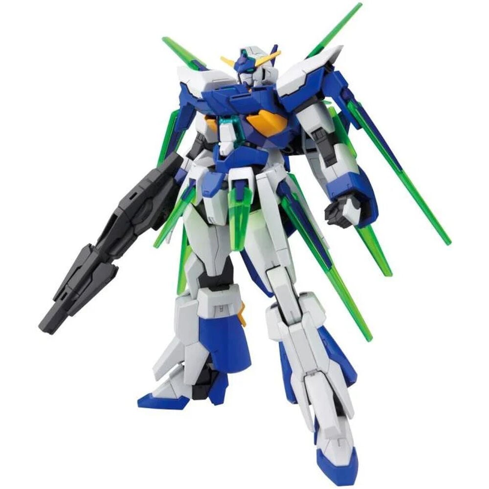Maqueta HG 1/144 AGE-FX Gundam AGE-FX en blanco, azul y verde