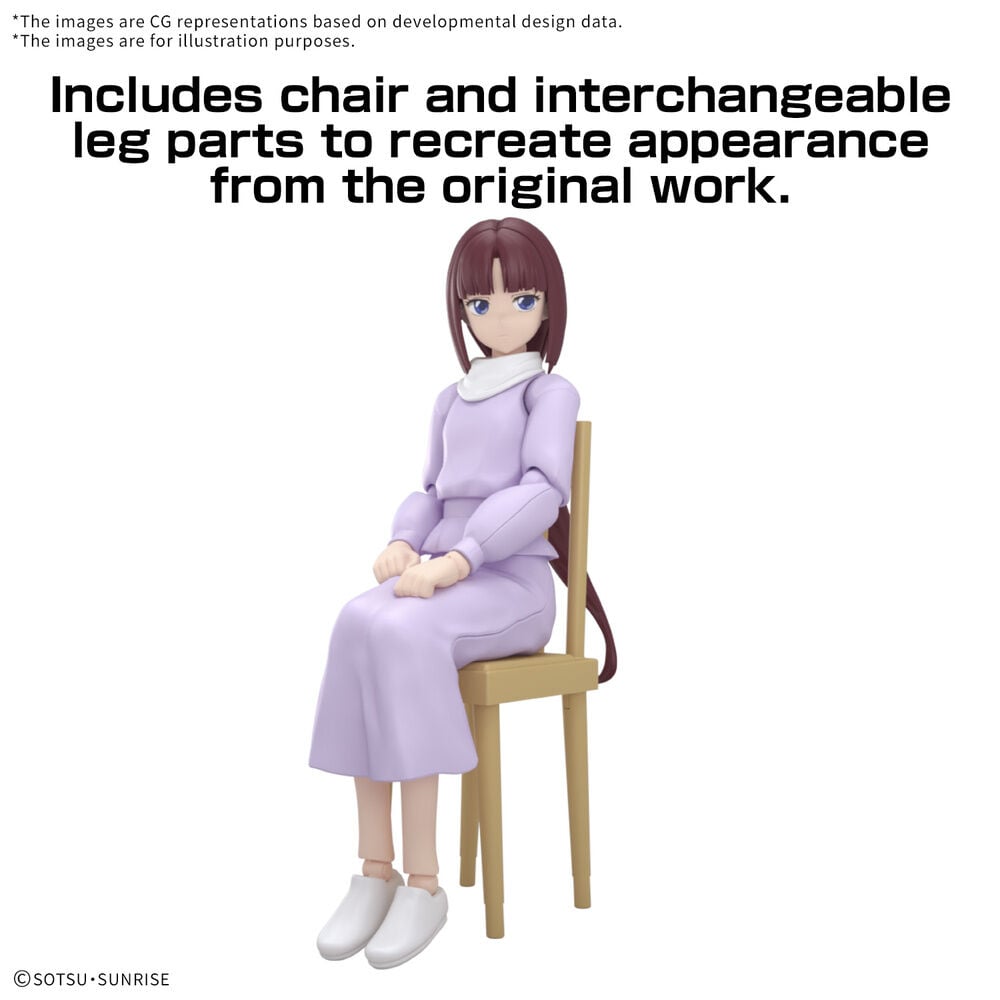 Maqueta Figure-rise Standard de Tiffa Adill sentada en una silla