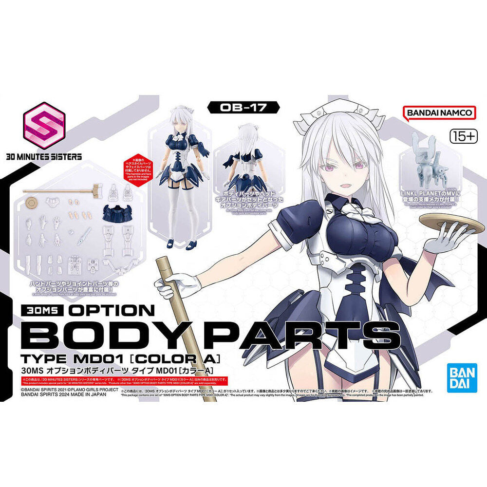 Maqueta 30MS Option Body Parts MD01 Color A en blanco y azul marino - 2