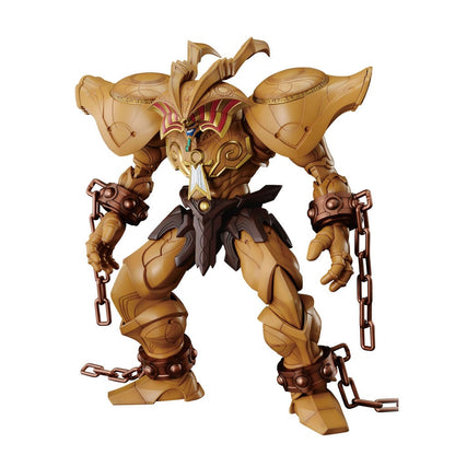 Maqueta Legendary Exodia Incarnate de Yu-Gi-Oh! con armadura dorada y cadenas